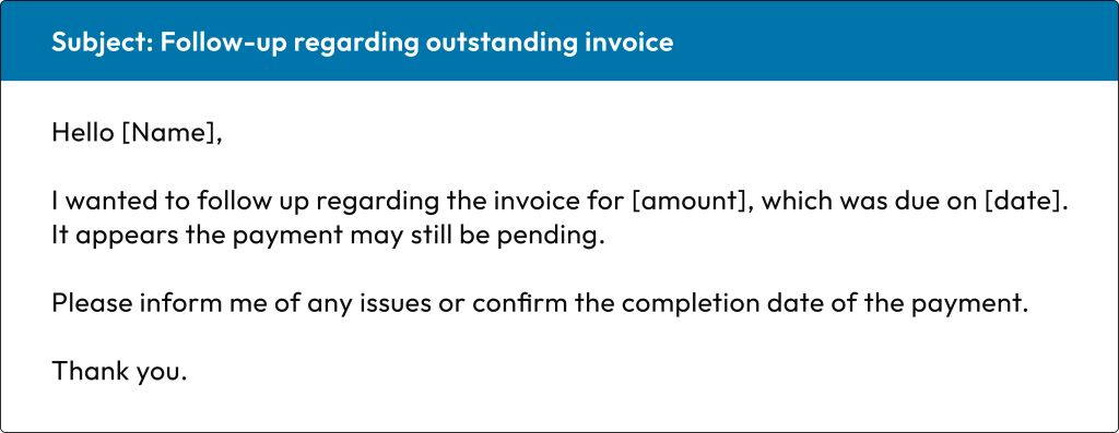 One Week Overdue Payment Reminder