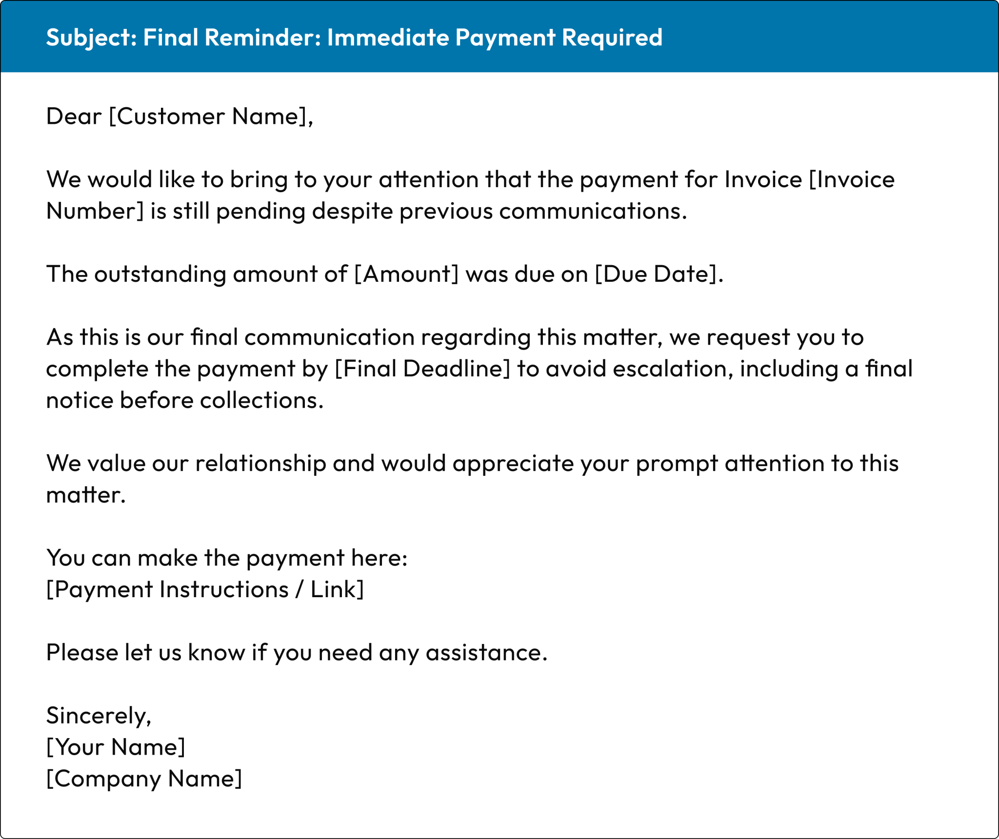 Final Notice Letter: Guide, Templates & When to Send One