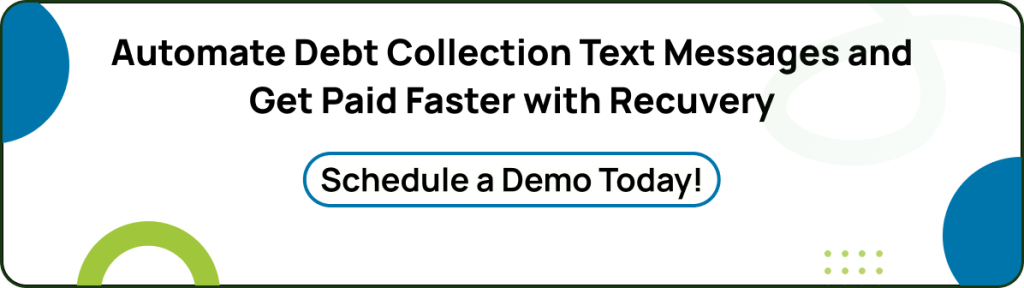 debt collection text messages sample cta