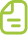 Green save icon used as a button (save)