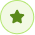 Green circular badge with a dark green star in the center.